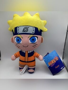 Naruto Uzumaki Soft Plush Toy Shonen Jump Japan 7-8inch Toy Factory New w/ Tags